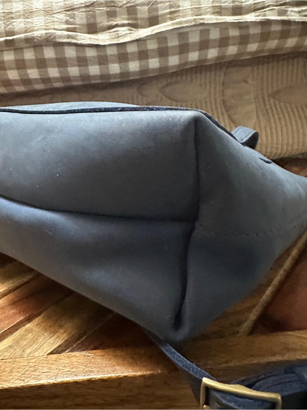 Portland Leather Deep Water Mini Crossbody Tote - Picture 4 of 5